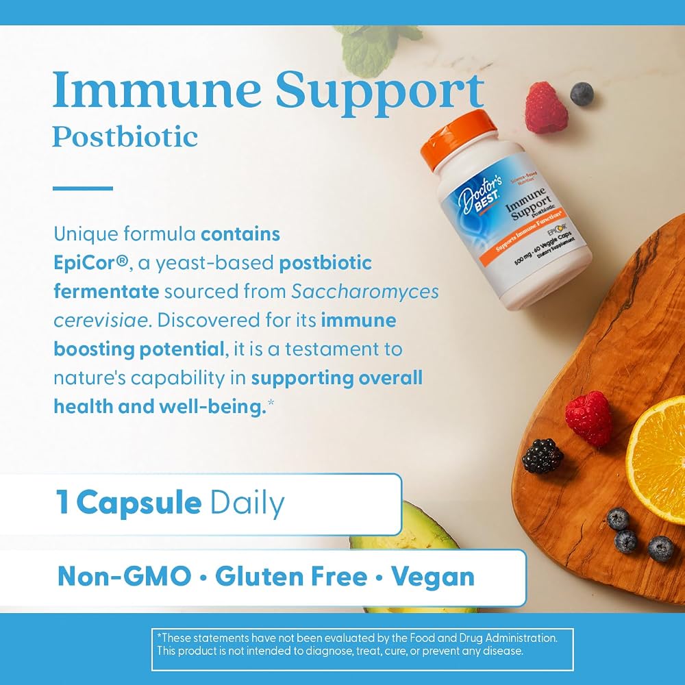 Doctor's BEST EpiCor Immune Support Postbiotic - 60 Vegetarian Capsules - image 5