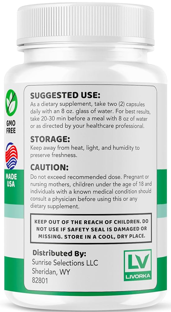 LIVORKA Vertigenics Supplement Capsules - 300 Capsules - image 5