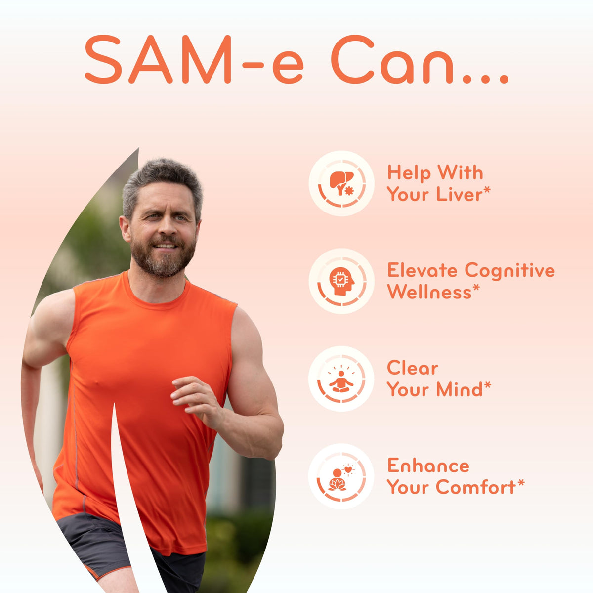 Clear Formulas SAMe 500mg Supplement - 90 Capsules - image 6