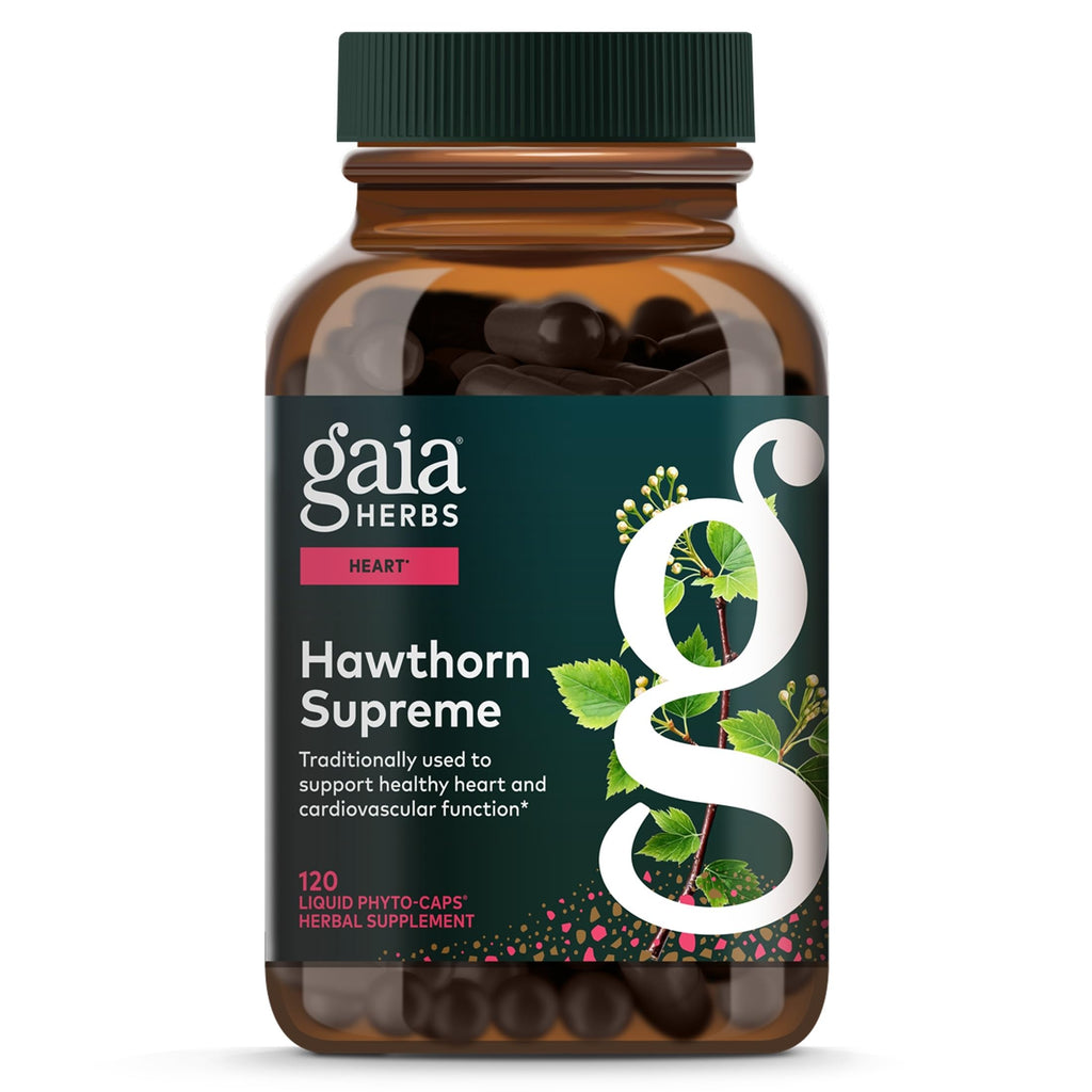 Gaia Herbs Hawthorn Supreme Heart Health Support - 120 Capsules
