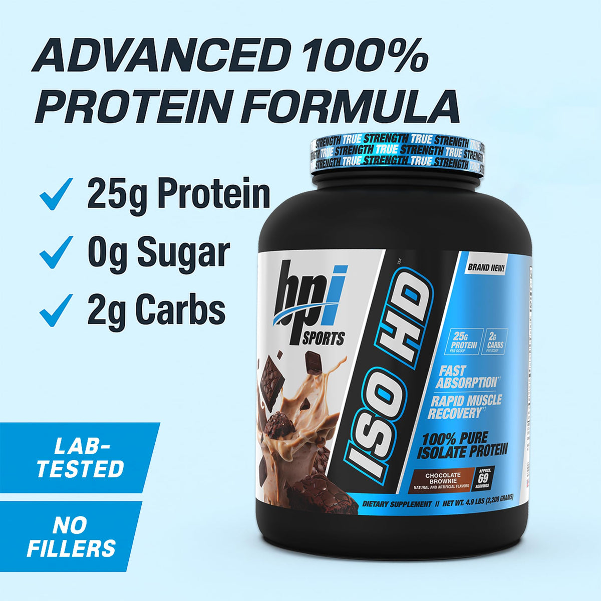 BPI Sports ISO HD Isolate Protein Powder - 5.4 Pounds - image 3