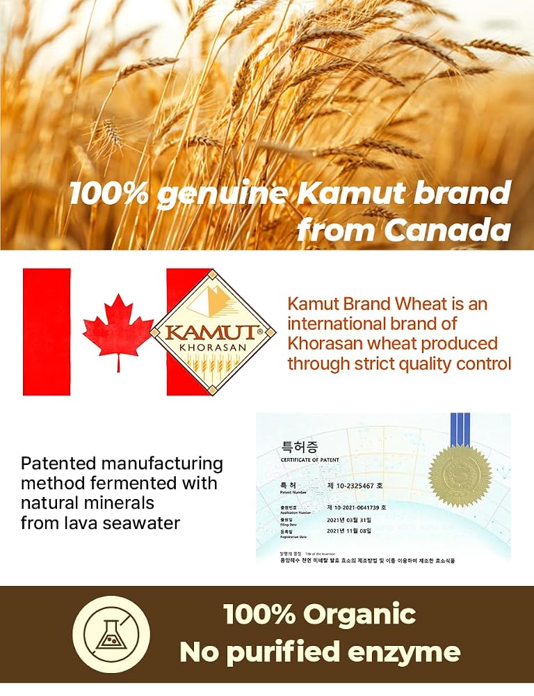 Health Friend Great KAMUT Brand Wheat Grain Enzyme Powder - 30 Sticks - image 4