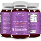 RUWAA NUTRITION Sambucus Elderberry Gummies for Kids with Zinc