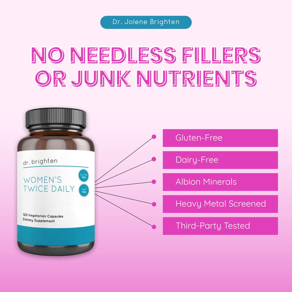 Dr. Brighten Women's Twice Daily Multivitamin - 120 Capsules - image 2