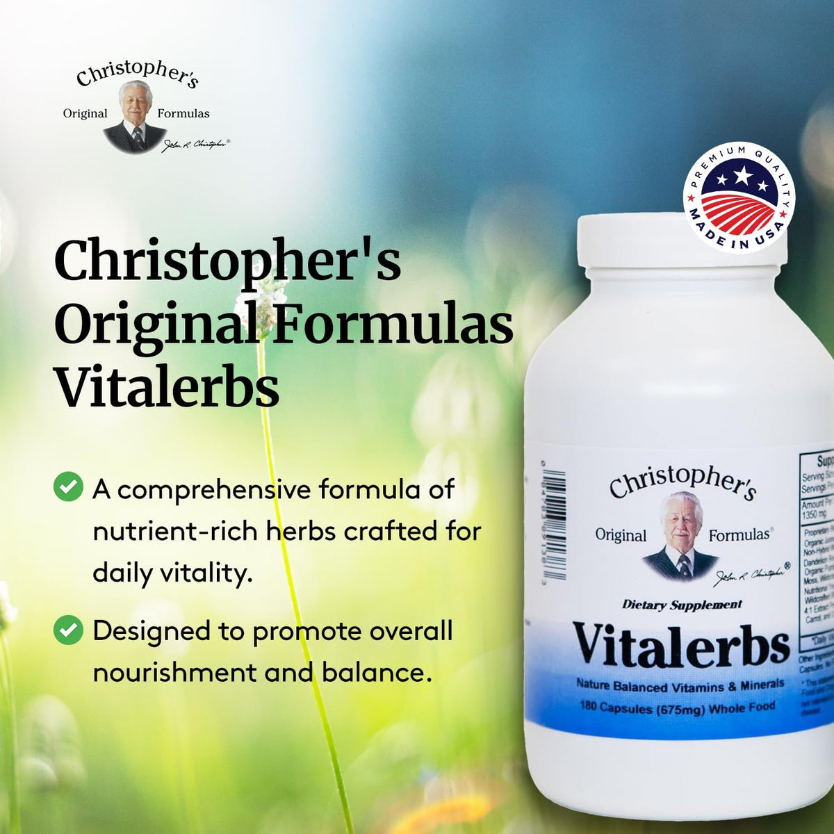 Christopher's Original Formulas Vitalerbs Herbal Supplement - image 4