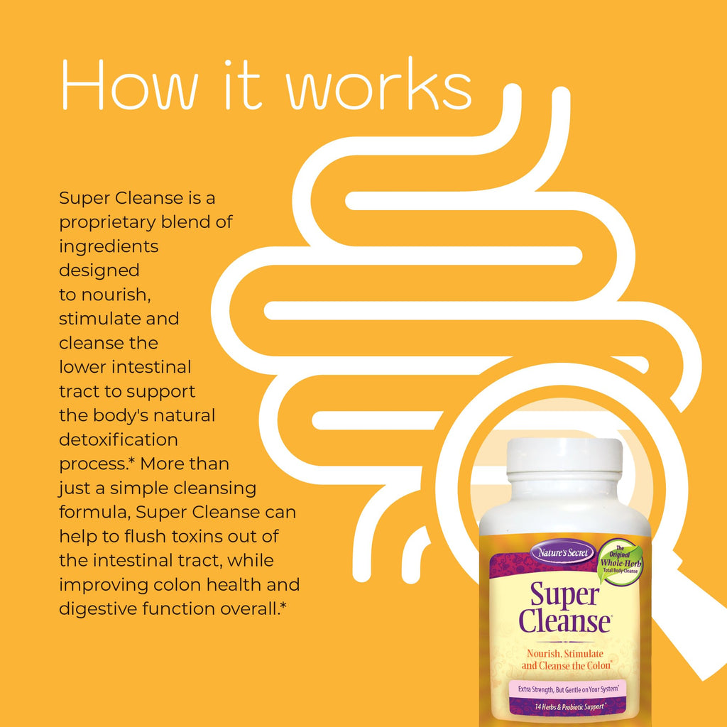 Nature's Secret Super Cleanse Herbal Colon Cleanse - 100 Tablets - image 5