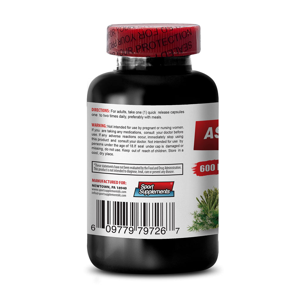 Sport Supplements Asparagus 600 MG Young Shoots Extract - 120 Capsules - image 3