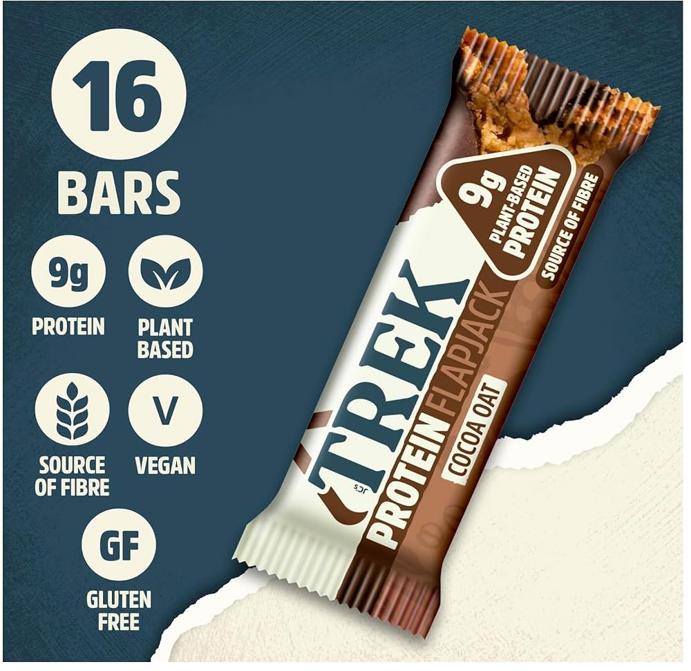 AmazValue Global Trek High Protein Flapjack Cocoa Oat - 16 Bars - image 2