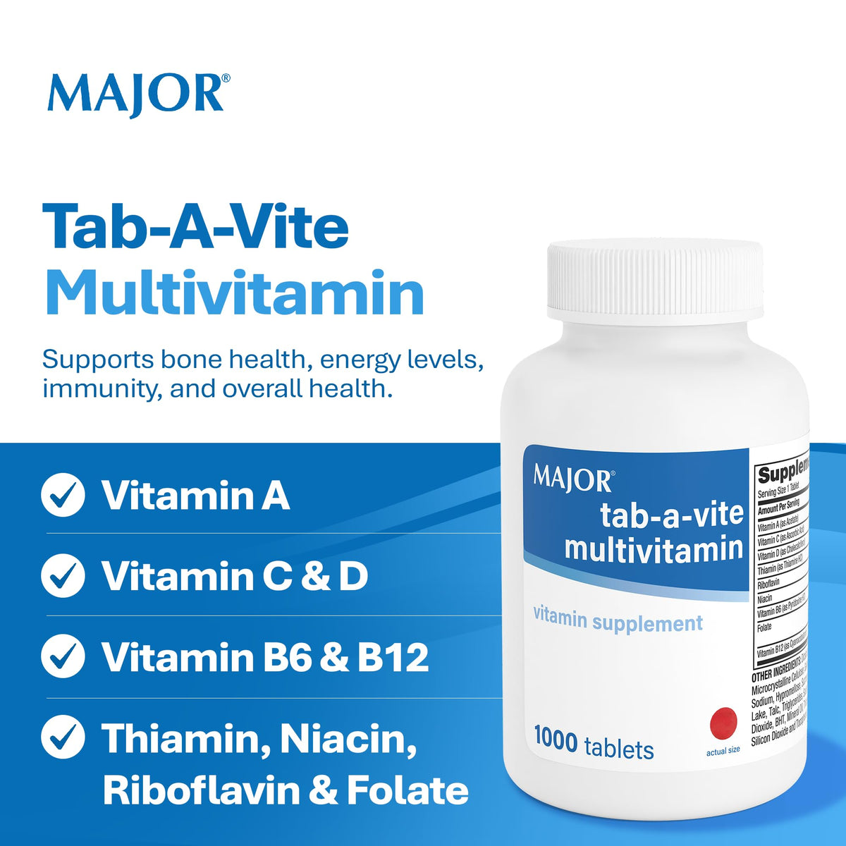 MAJOR Tab-A-Vite Multivitamin Tablets - 1000 Count - image 3