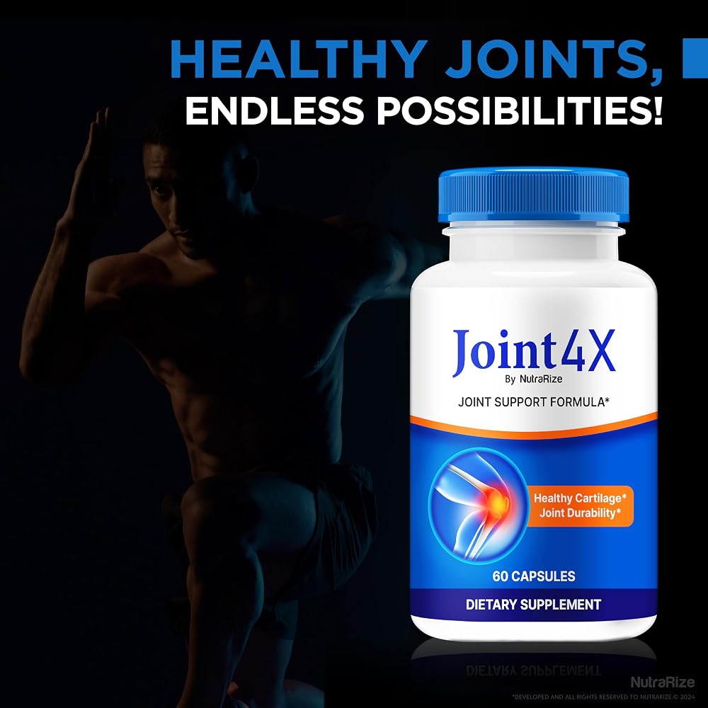 NutraRize Joint4X Capsules for Joint Support - 120 Capsules - image 4