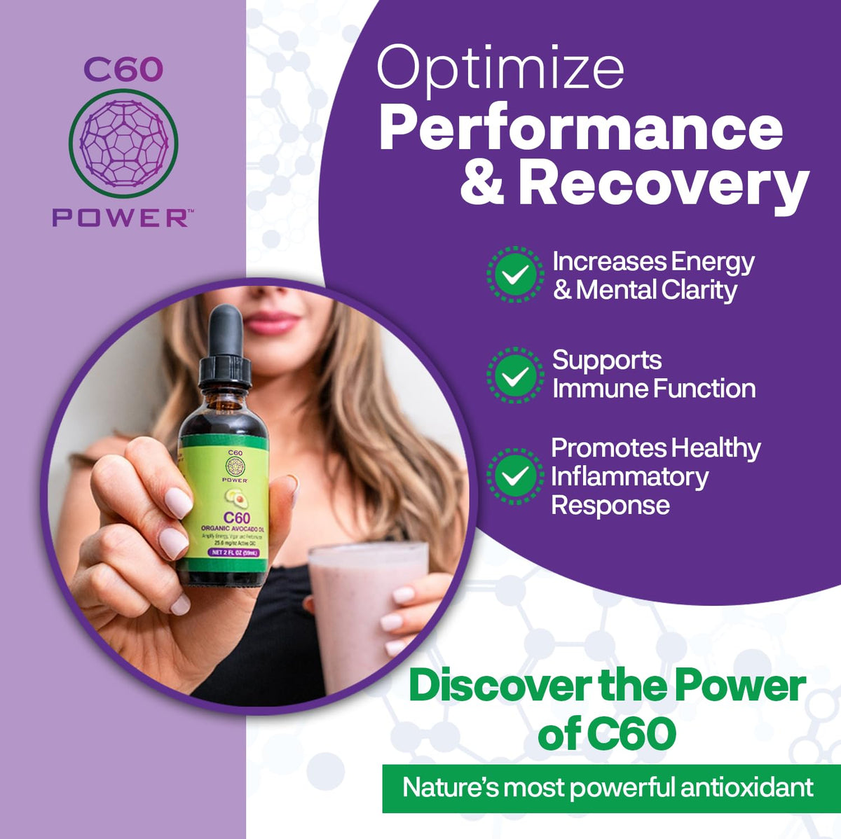 C60 Power Organic Avocado Oil