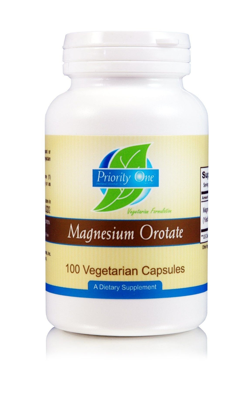 Priority One Magnesium Orotate 100 Capsules - Bioavailable