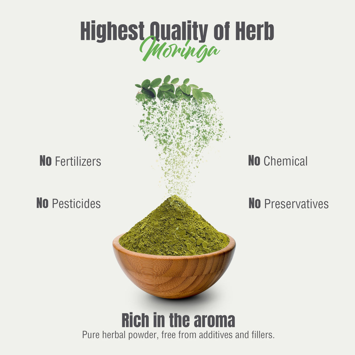Herbsforever Moringa Oleifera Leaf Powder Supergreen - 230g - image 7
