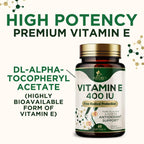 Nature's Nutrition Vitamin E 180mg Per Serving - E Vitamins DL-Alpha