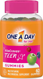 One A Day Teen for Her VitaCraves Multivitamin - 60 Gummies