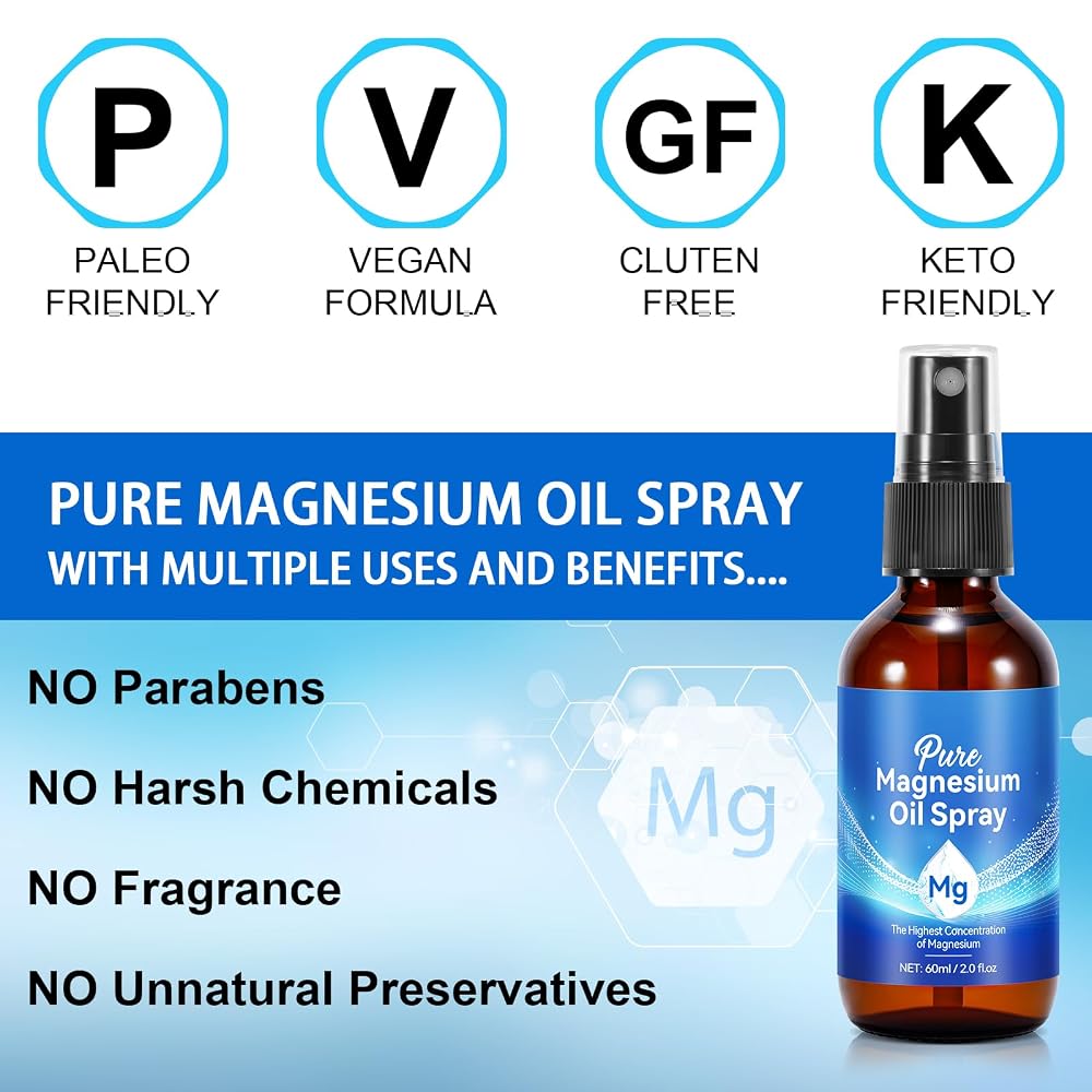 NVXNMSD Magnesium Oil Spray for Feet & Sleep - 4.04 Fl Oz - image 7