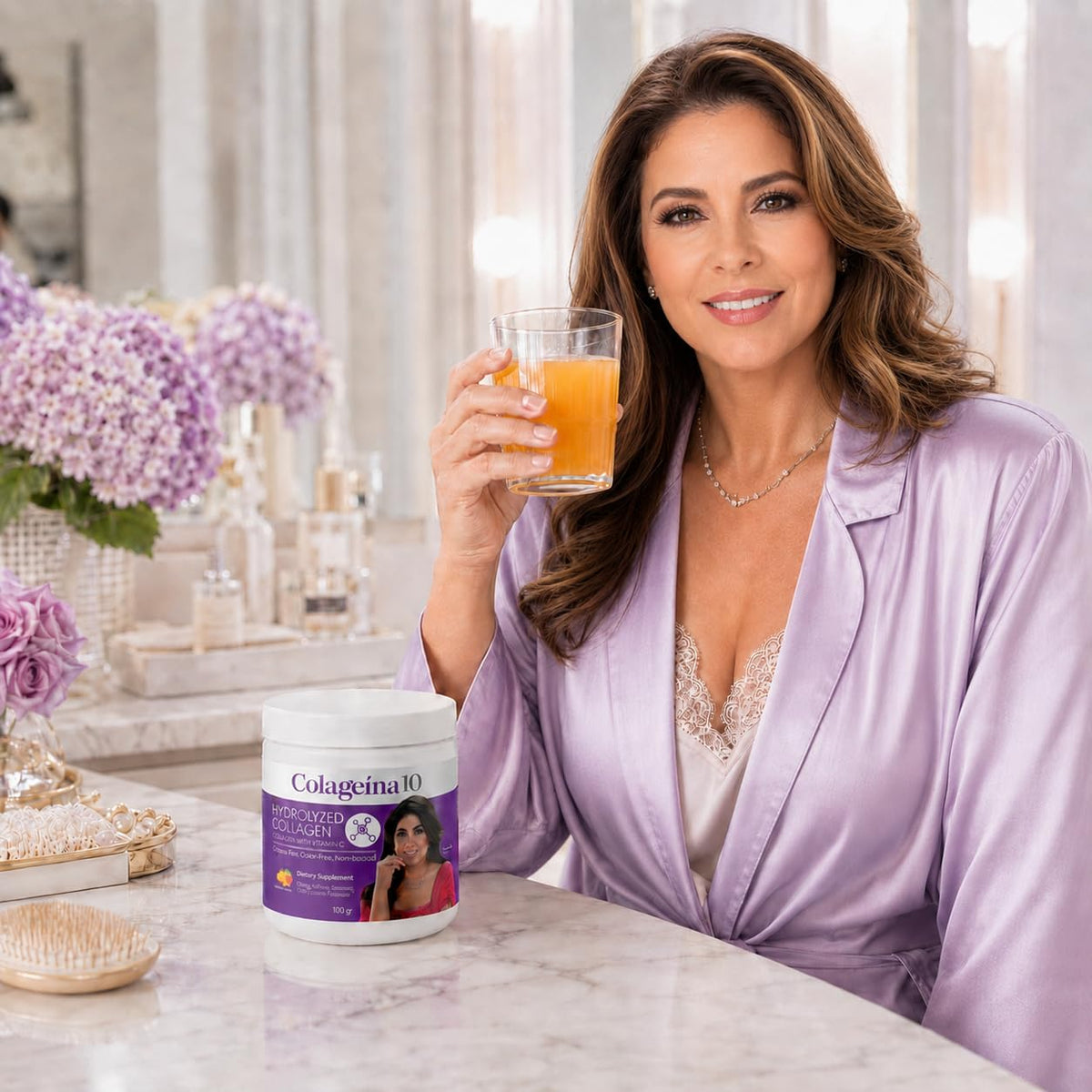 Colageina 10 Hydrolyzed Collagen Powder with Vitamin C - 3.5 Oz - image 3