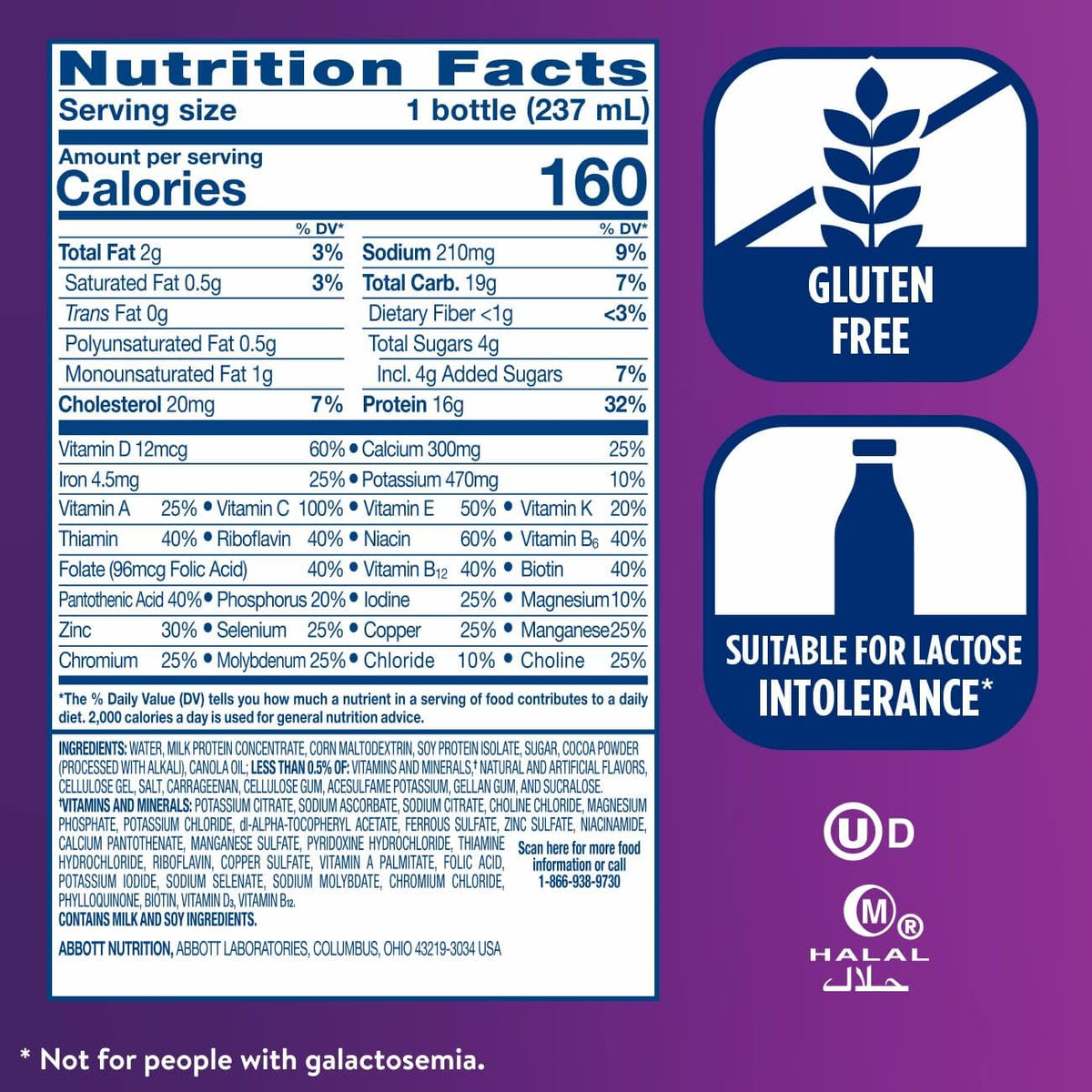 Ensure 16g of Protein Nutritional Ready-to-Drink Meal Replacement