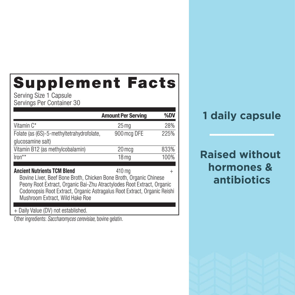 Ancient Nutrition Iron Supplement - 1 Capsules - image 2