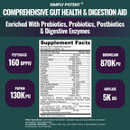 Simply Potent Digestive Enzymes with Prebiotics & Probiotics - 60 Capsules - image 3