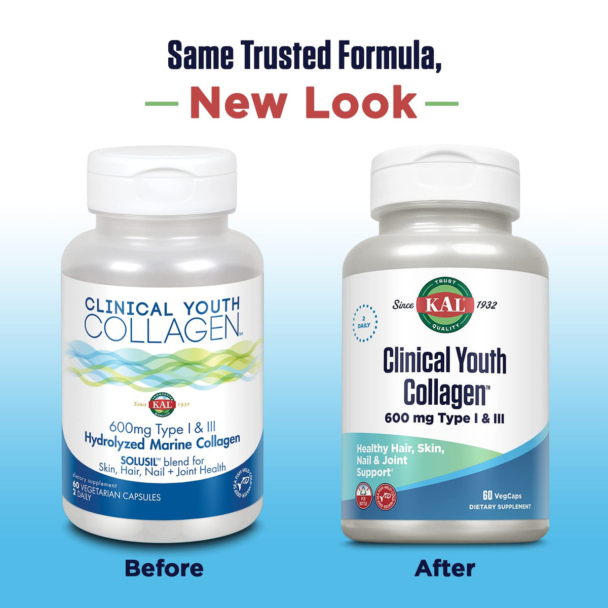 KAL Clinical Youth Collagen Hydrolyzed Marine - 60 Capsules - image 2