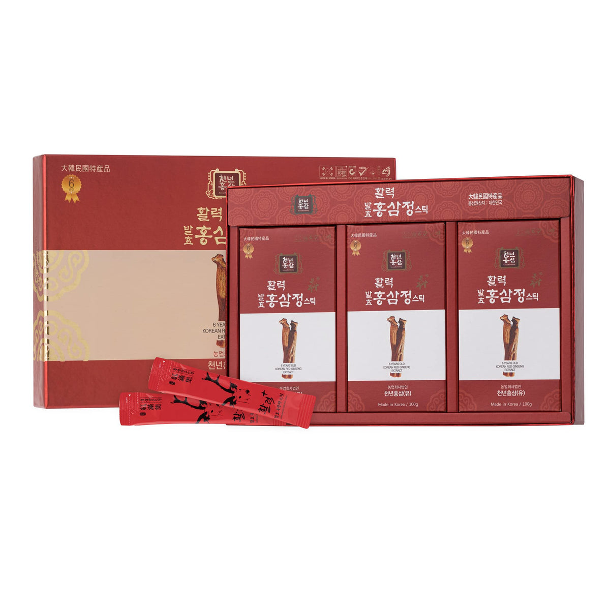 Generic Cheon-nyeon Red Ginseng Extract 6-Year Old Korean - 30 Sticks
