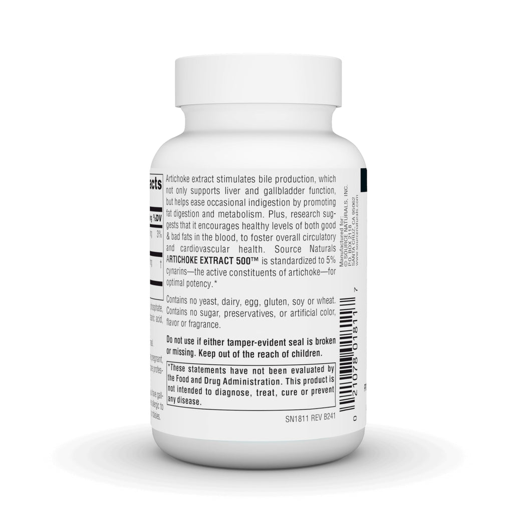 Source Naturals Artichoke Extract 500mg