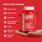 Goli Apple Cider Vinegar Gummies - Worlds First ACV Gummy