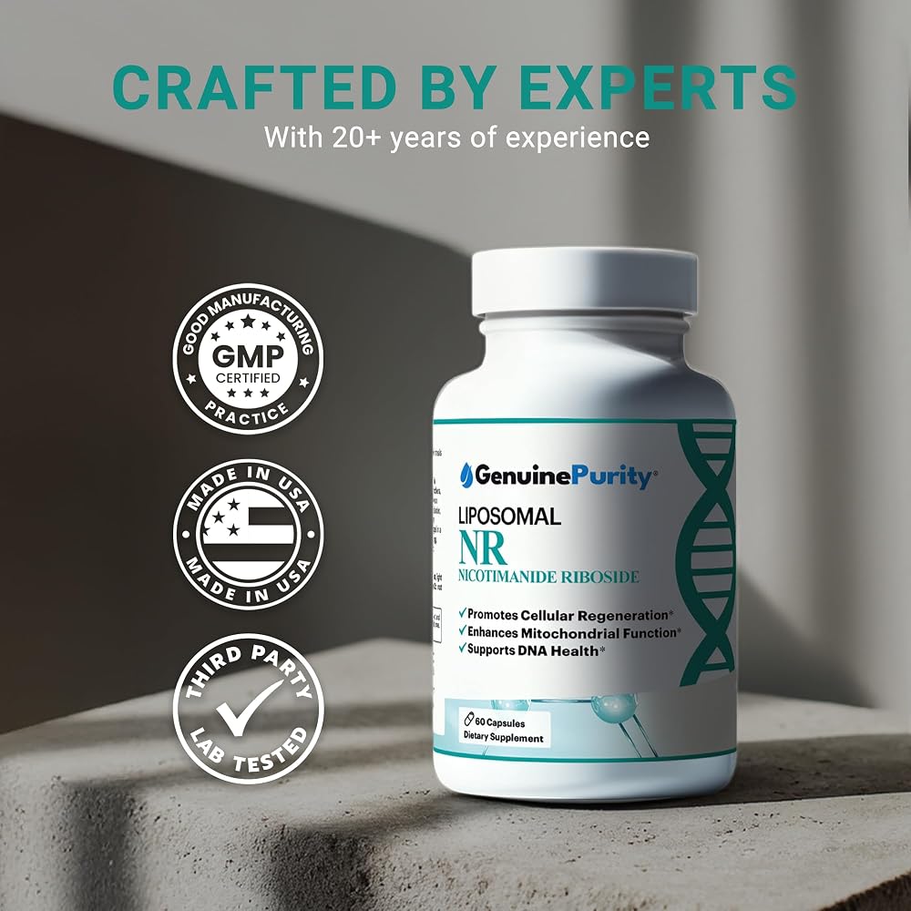 GenuinePurity Liposomal NR 300mg Nicotinamide Riboside - 60 Capsules - image 4