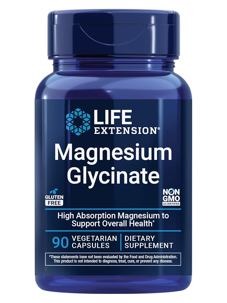 Life Extension Magnesium Glycinate 105 mg - 90 Capsules