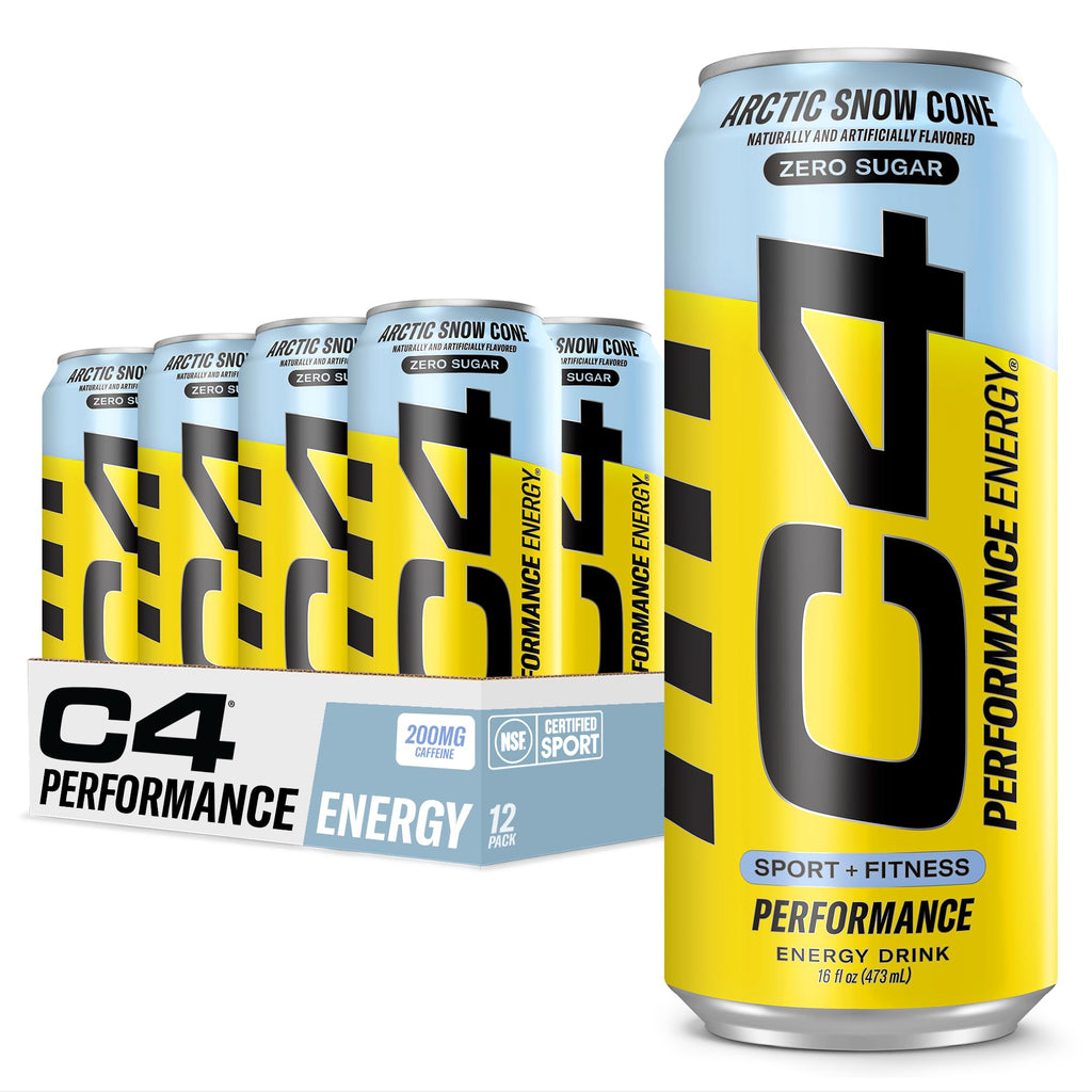 C4 Carbonated Zero Sugar Energy Pre-Workout Drink - 12 Pack