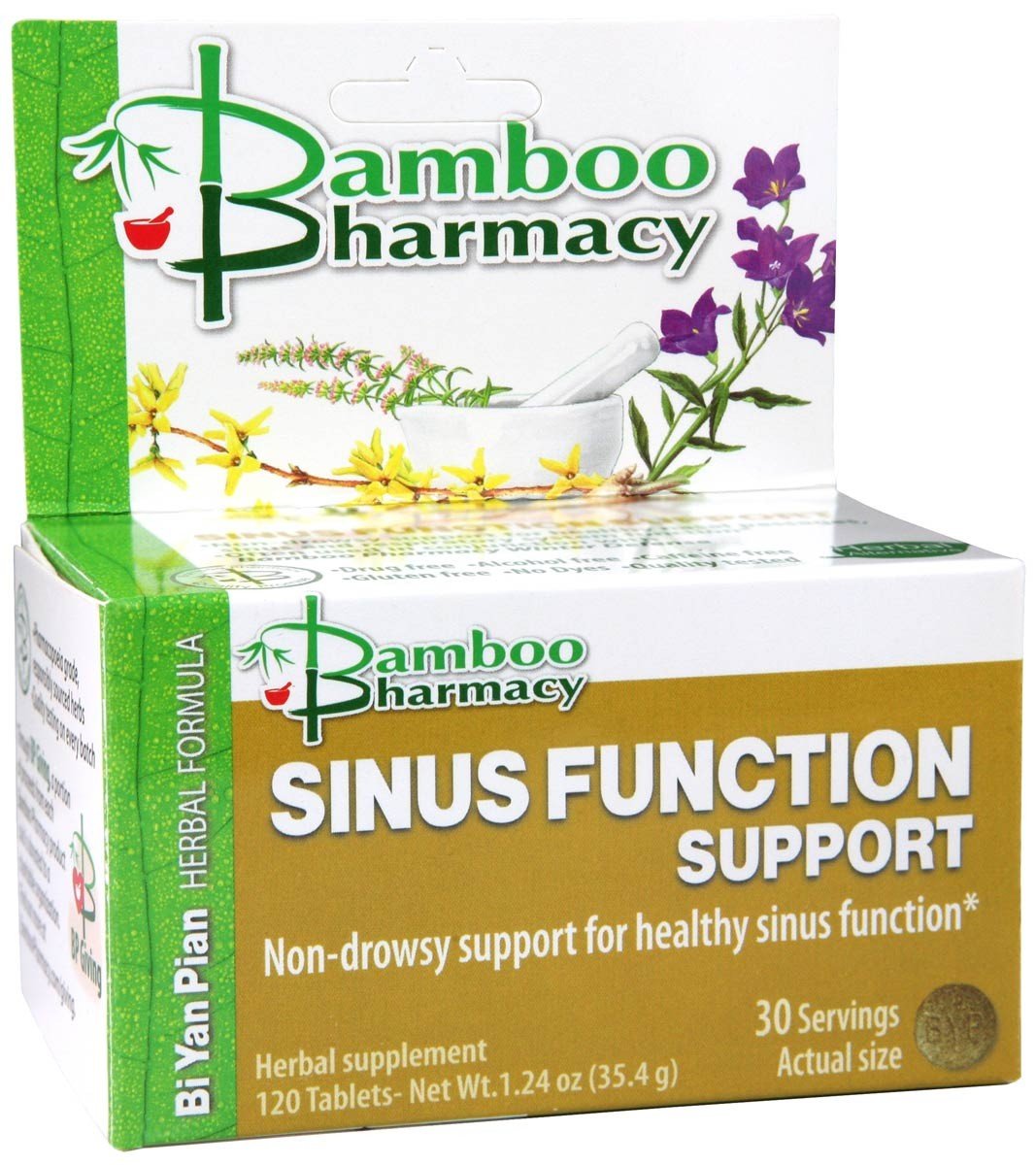 Bamboo Pharmacy Sinus Function Support Herbal Tablets - 120 Count