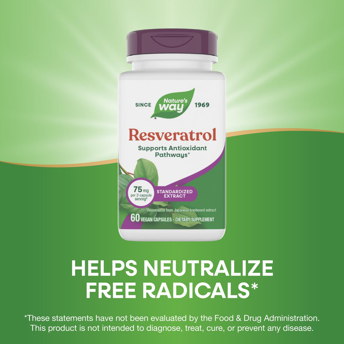 Nature's Way Resveratrol Antioxidant Support - 60 Capsules - image 4