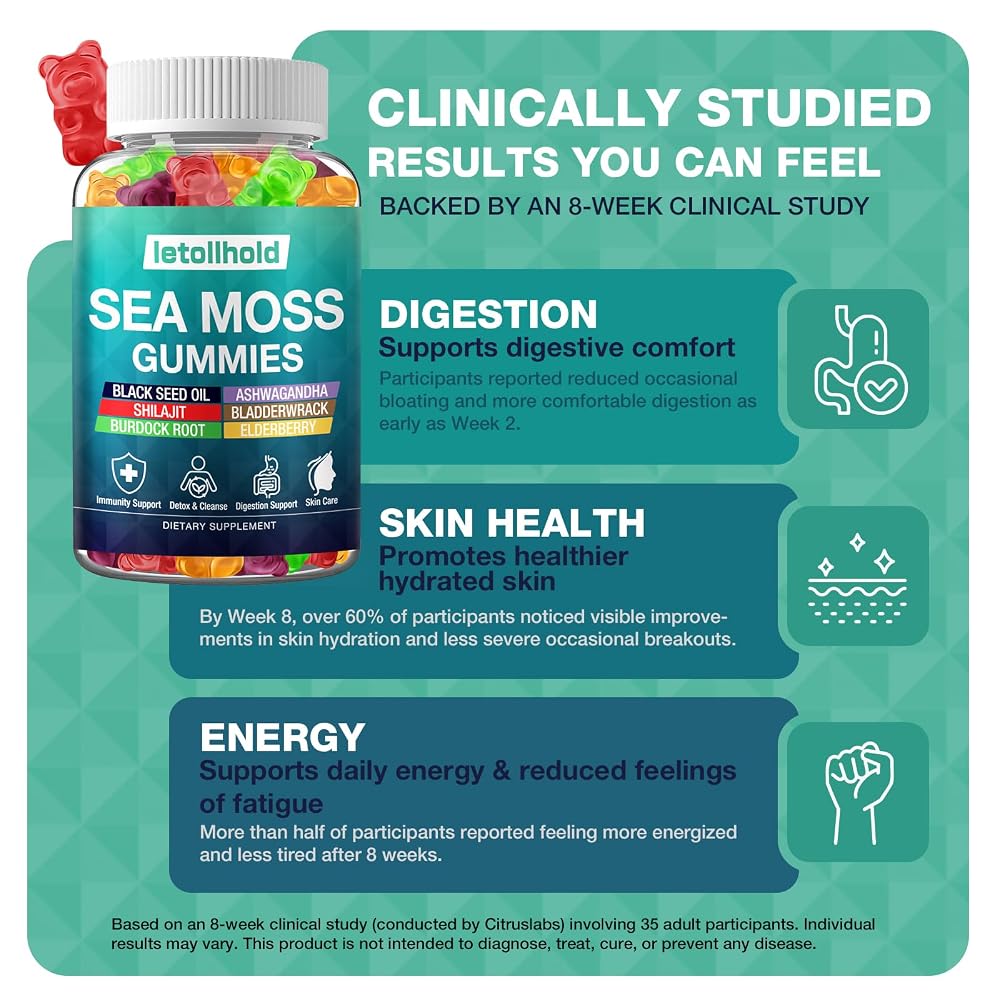 letollhold Sea Moss Gummies - Irish Sea Moss Gummies Advanced