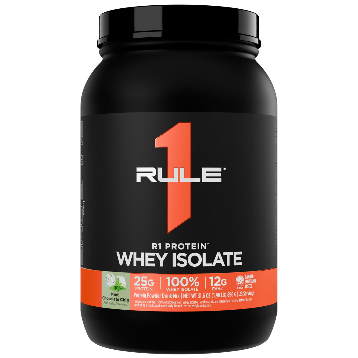 Rule 1 R1 Protein Whey Isolate - with 25g Protein & 6g BCAA