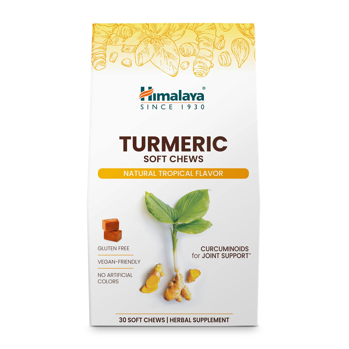 Himalaya Turmeric Chews with Curcumin Joint Support - 30 Soft Chews