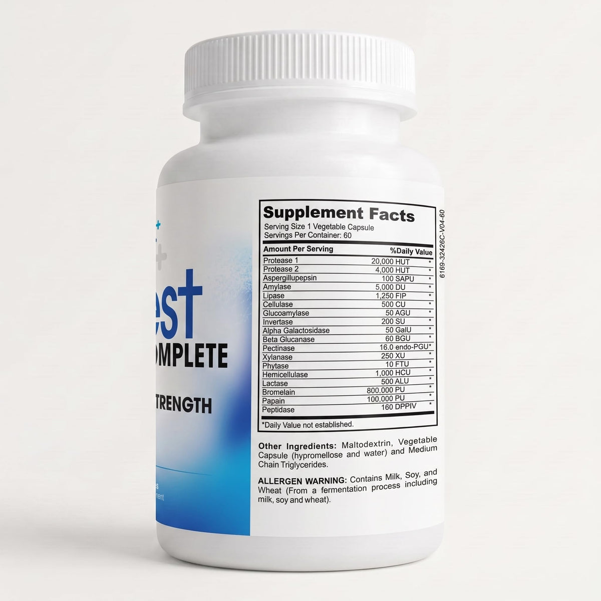 Instant Brands Digest Complete 2-in-1 Probiotic Digestive Enzymes - 60 Capsules - image 3