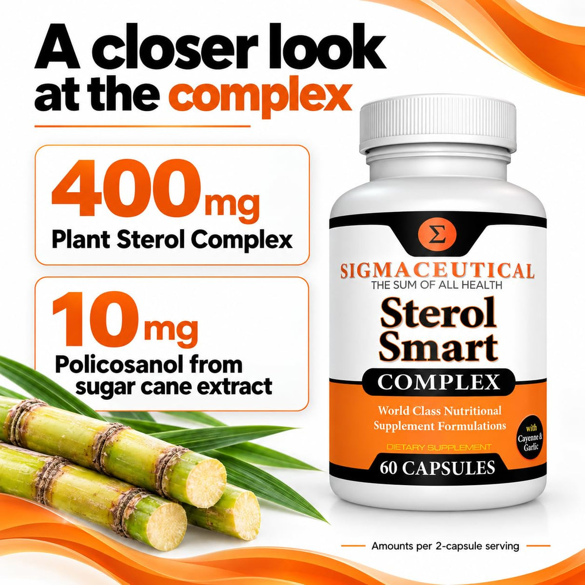 Sigmaceutical Plant Sterols with Beta Sitosterol - 60 Capsules - image 5