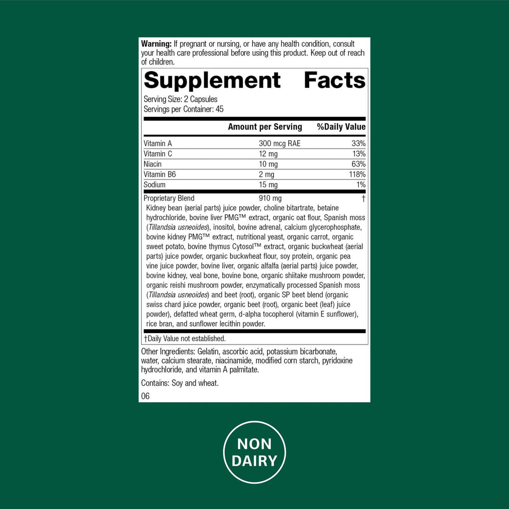 Standard Process Albaplex Kidney & Liver Supplement - 90 Capsules - image 2