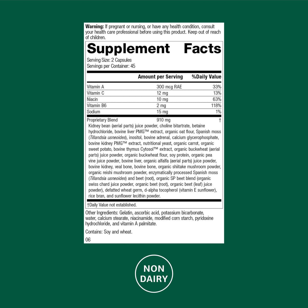 Standard Process Albaplex Kidney & Liver Supplement - 90 Capsules - image 2