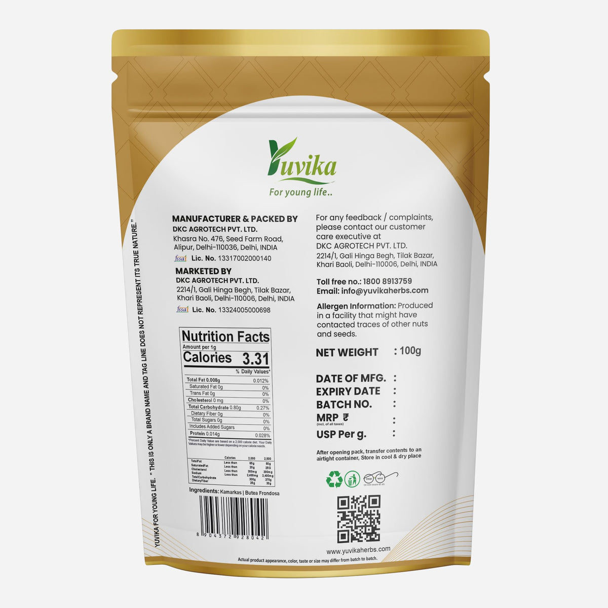 Yuvika Kamarkas Gond Chunia Butea Frondosa - 100g - image 3