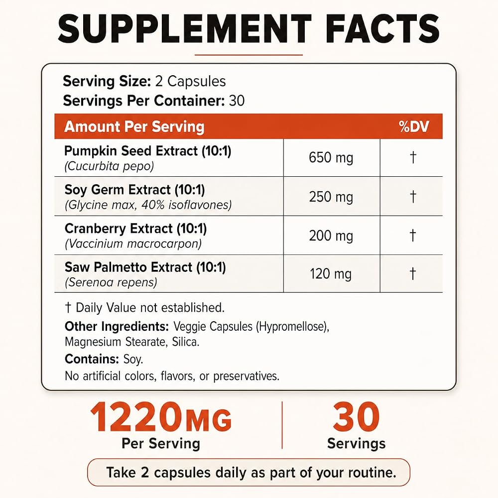 Happee Bladder Control Supplement Women & Men - Daily Bladder Support