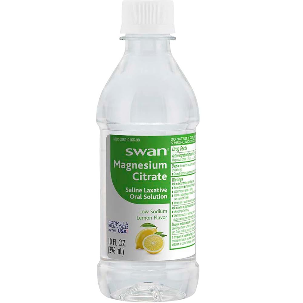 Swan Magnesium Citrate Oral Laxative Solution Lemon Flavor - 2 x 10 oz - image 2