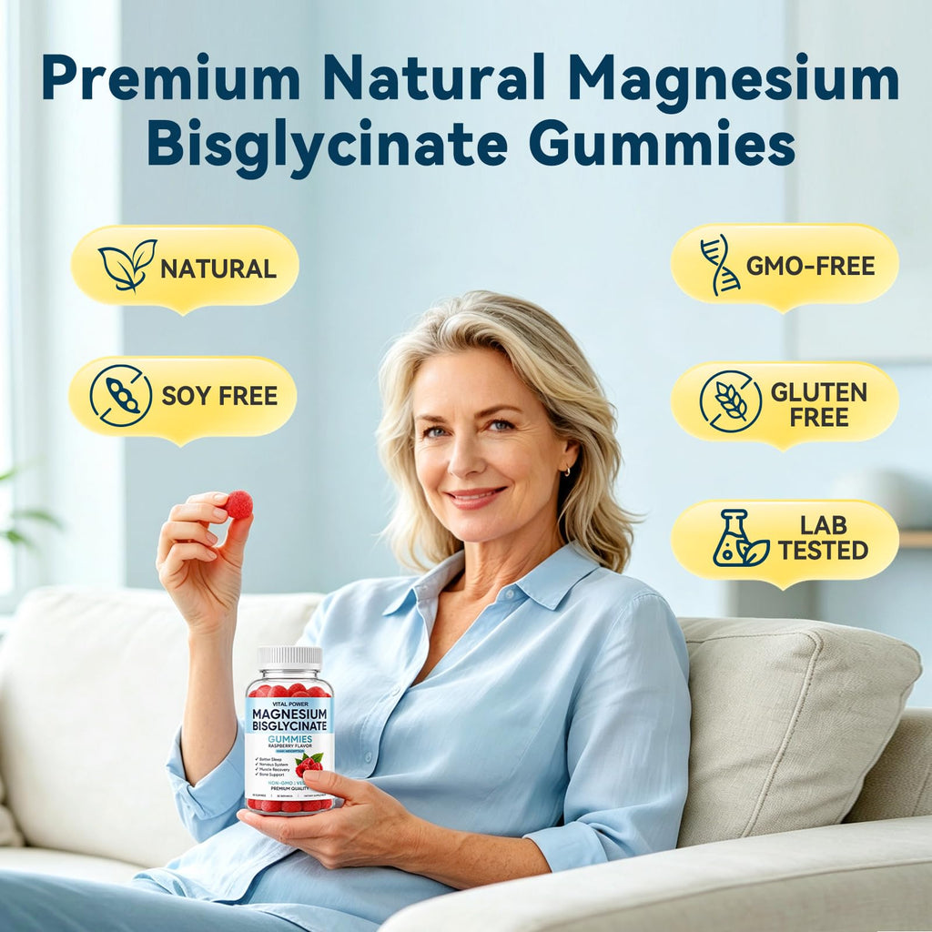 VITAL POWDER Magnesium Bisglycinate Gummies - 60 Count - image 6