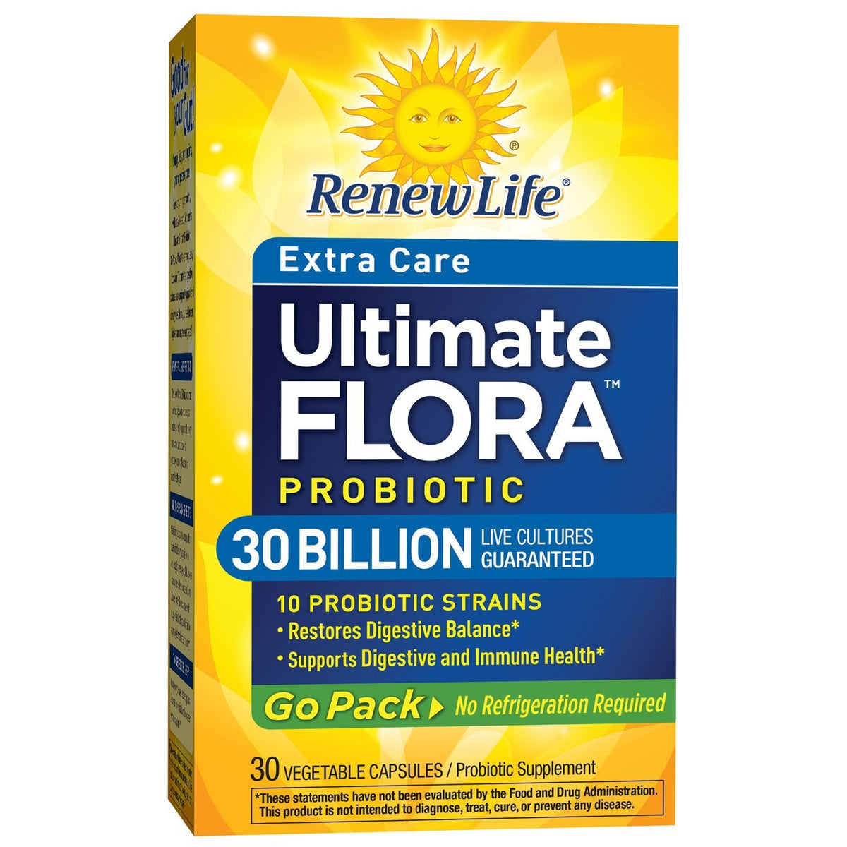 Renew Life Ultimate Flora Probiotic Extra Care - 30 Billion - 30 Capsules - image 8