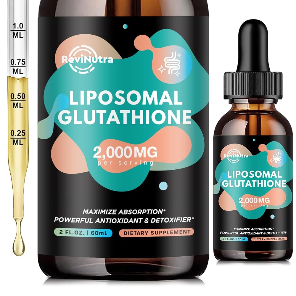 ReviNutra Liposomal Glutathione Supplement - 2000mg Glutathione