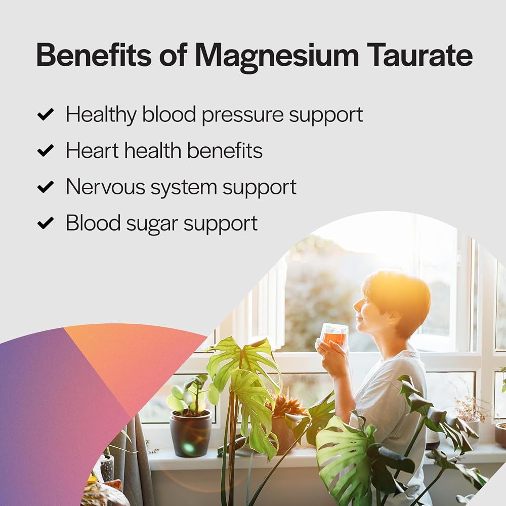 PureFormulas Magnesium Taurate 400mg - 120 Tablets - image 5