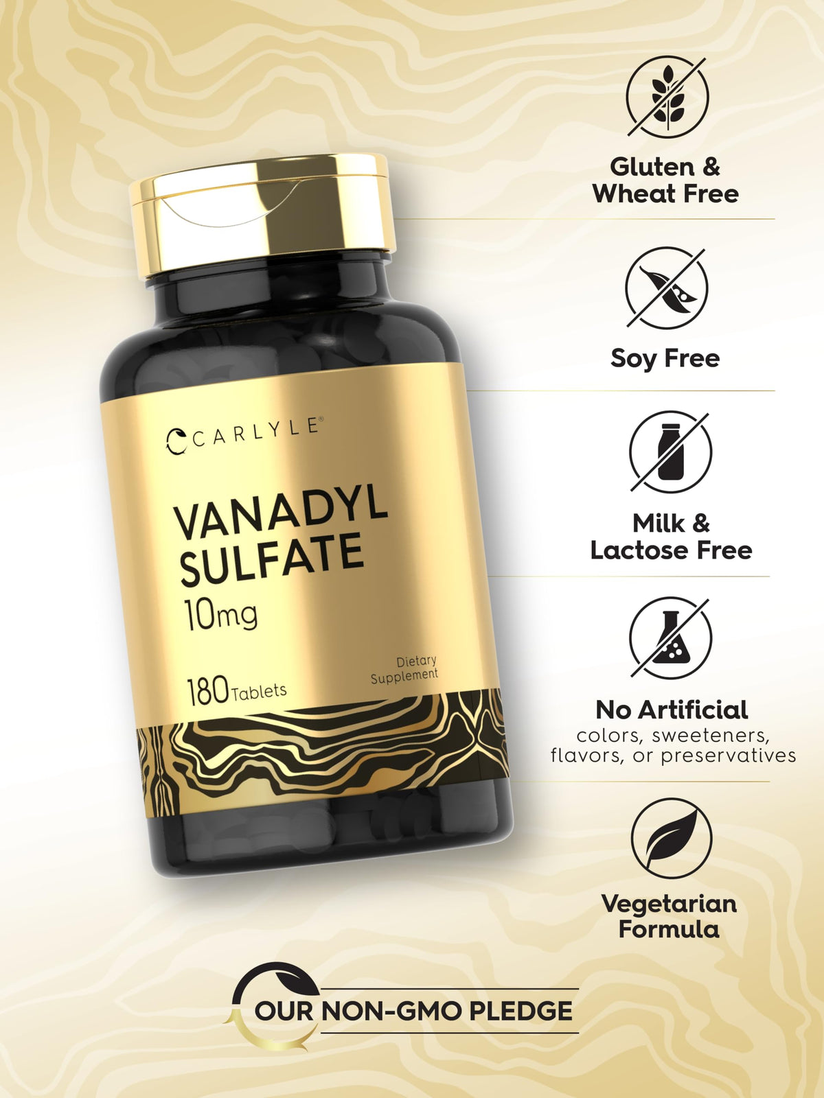 Carlyle Vanadyl Sulfate 10mg - 180 Tablets - image 5