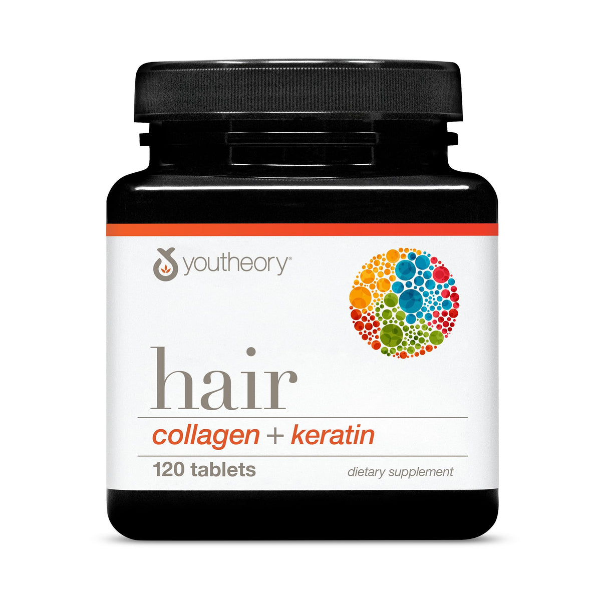 Youtheory Hair Collagen + Keratin - 120 Tablets