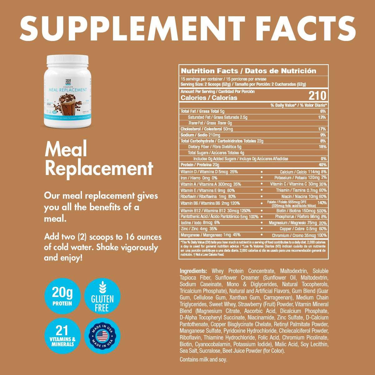 Yes You Can! Transformation Kit, 2 Shakes & 4 Supplements